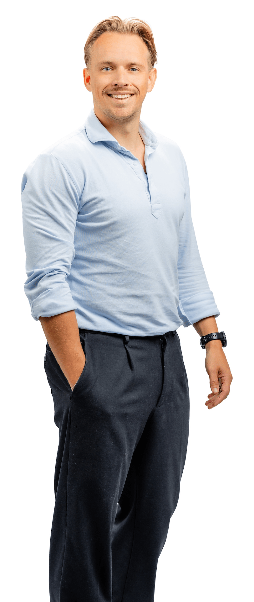 Huurdersconsultent Maikel die lachend naar de camera kijkt