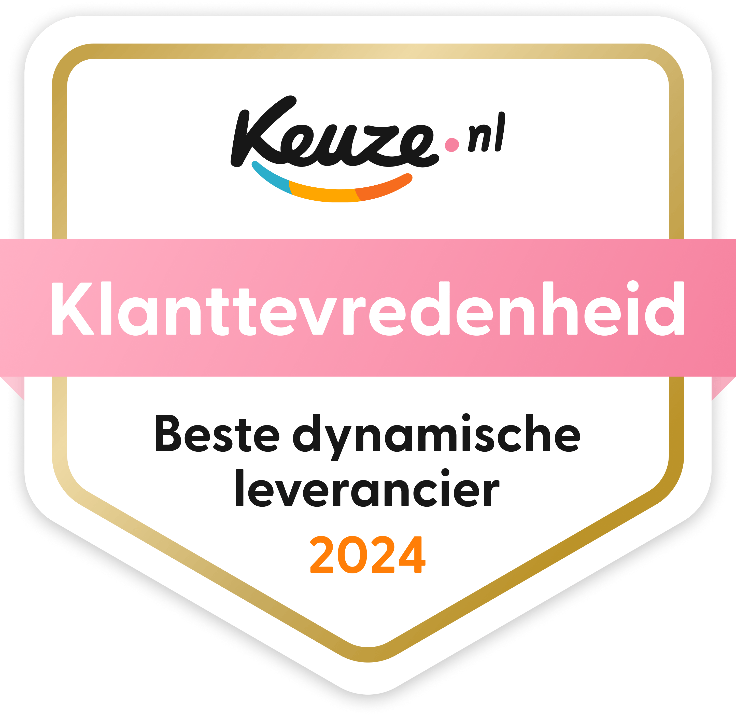 Keuze.nl Klanttevredenheid 2024 - Beste dynamische leverancier